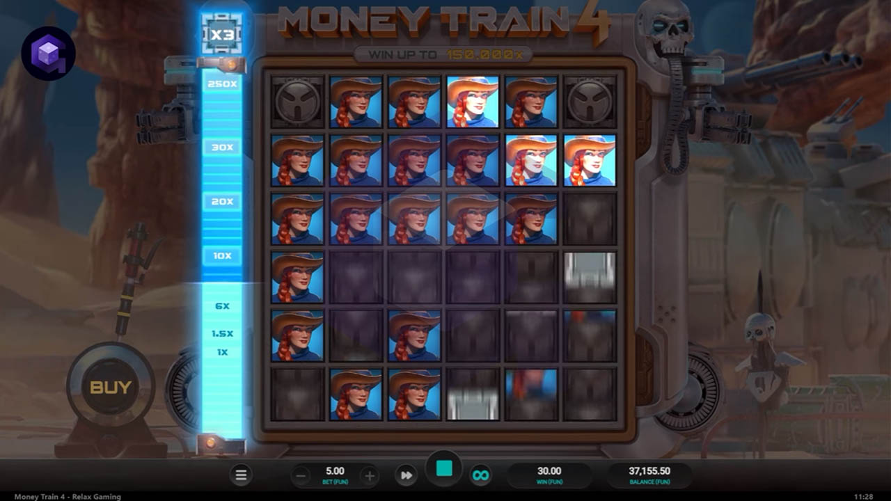 Money Cart Bonus Round with multiplier symbols and collector mechanics